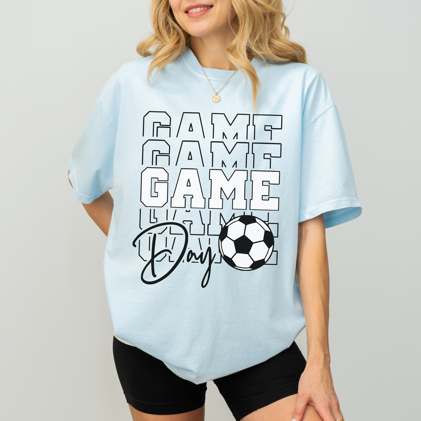 Soccer Game Day T-Shirt Comfort Colors | Soccer Mom Shirt | Game Day Tee | Soccer Ball Shirt | Sports Fan Gift | Custom Soccer Tee