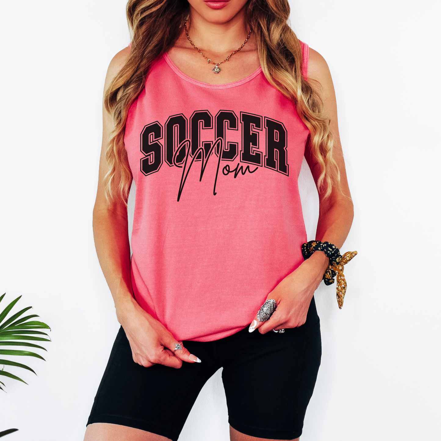Comfort Colors Soccer Mom Tank – Game Day Athletic Graphic Top