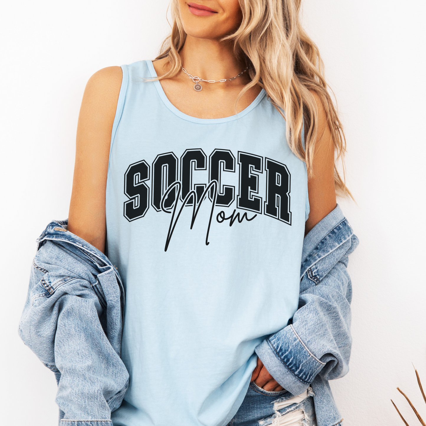 Comfort Colors Soccer Mom Tank – Game Day Athletic Graphic Top