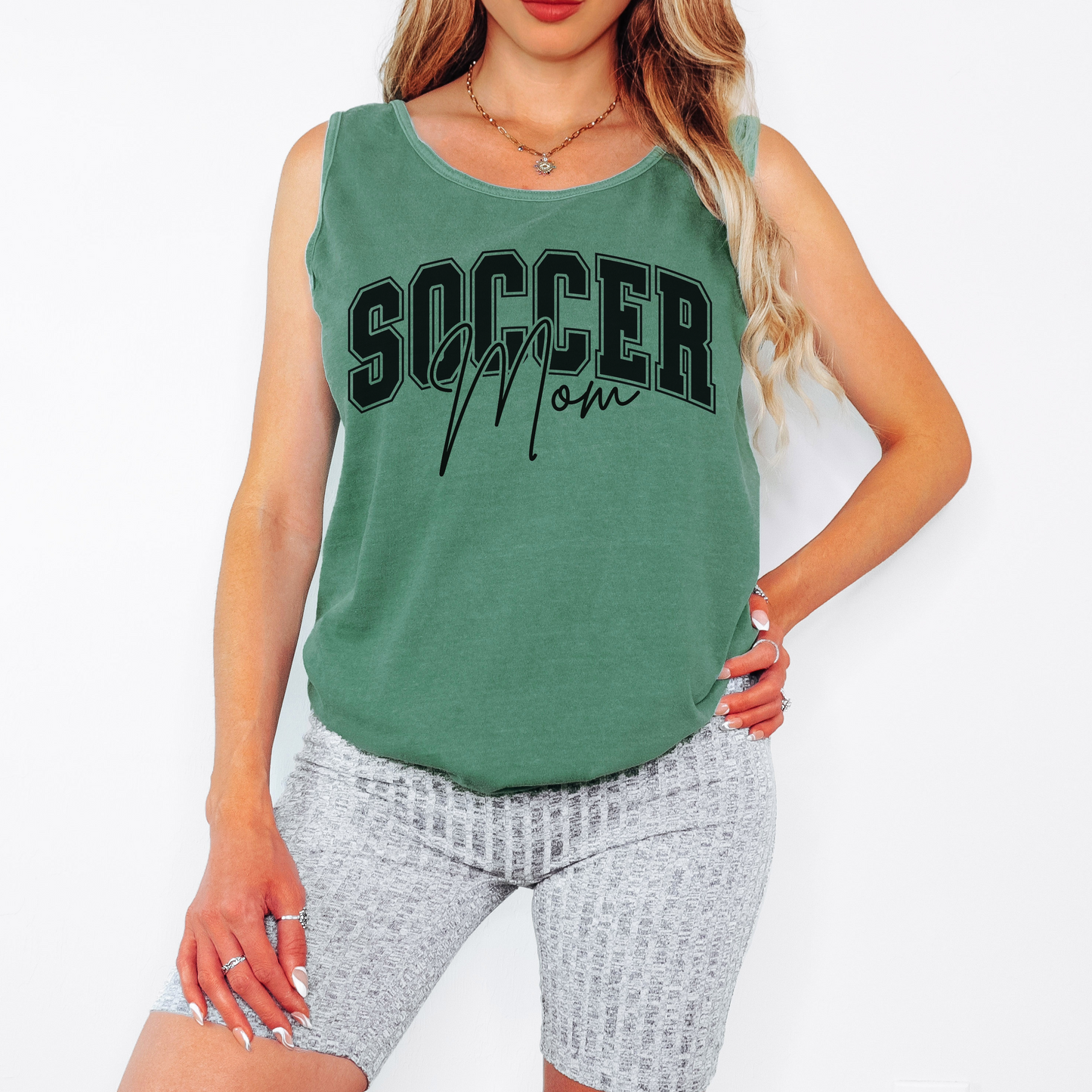 Comfort Colors Soccer Mom Tank – Game Day Athletic Graphic Top