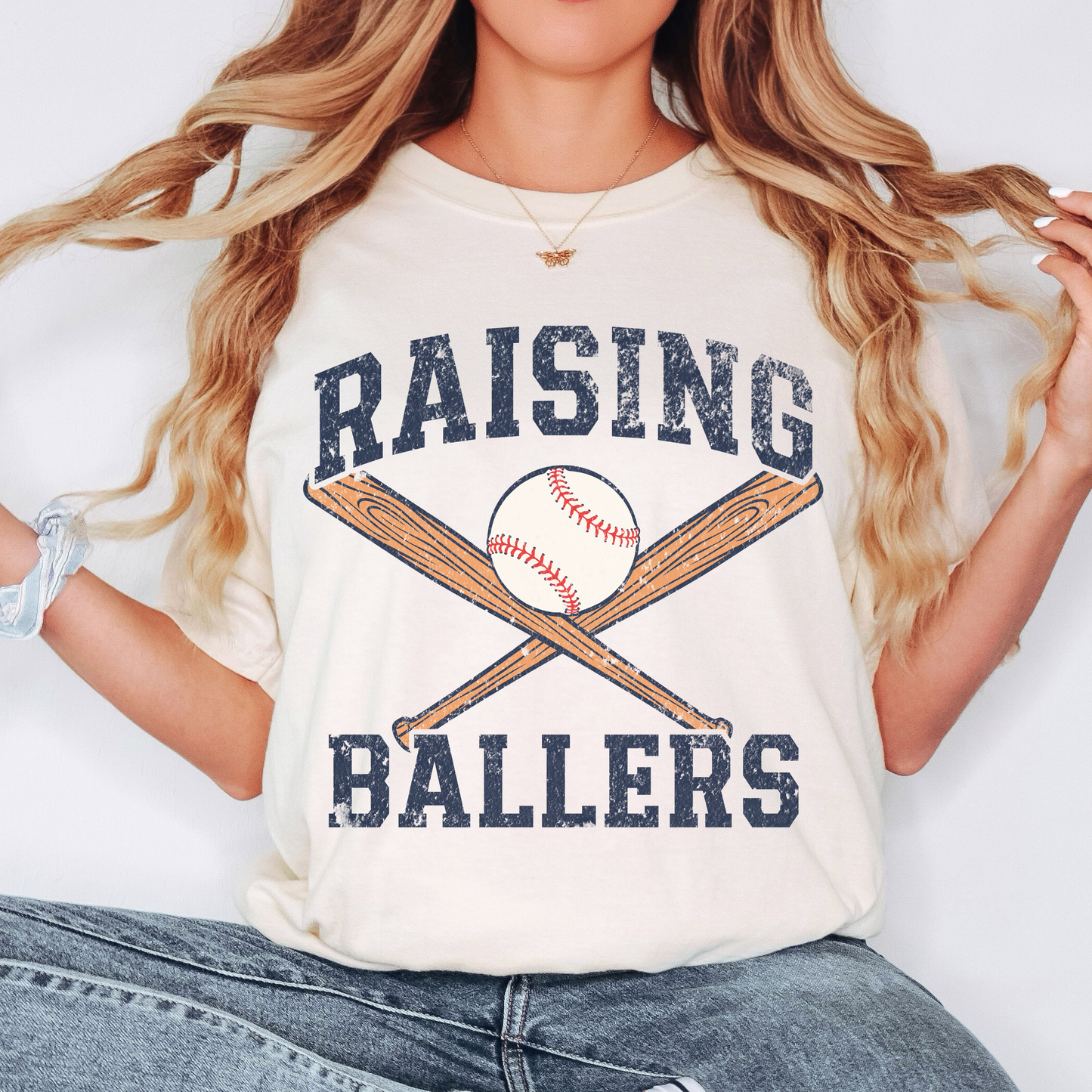 Comfort Colors Raising Ballers Shirt – Baseball Mom Graphic Tee
