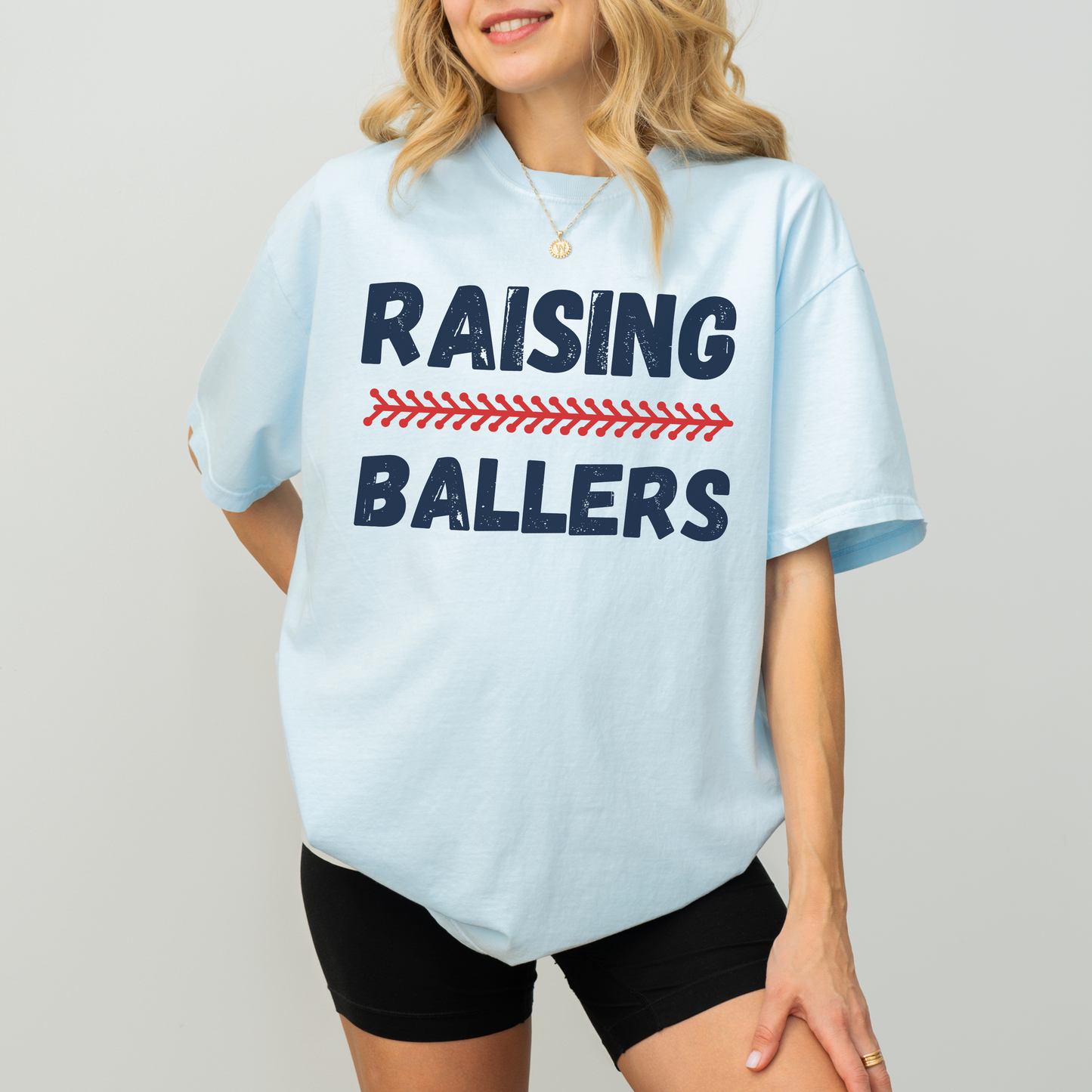 Comfort Colors Raising Ballers Shirt – Baseball Seam Mom Tee