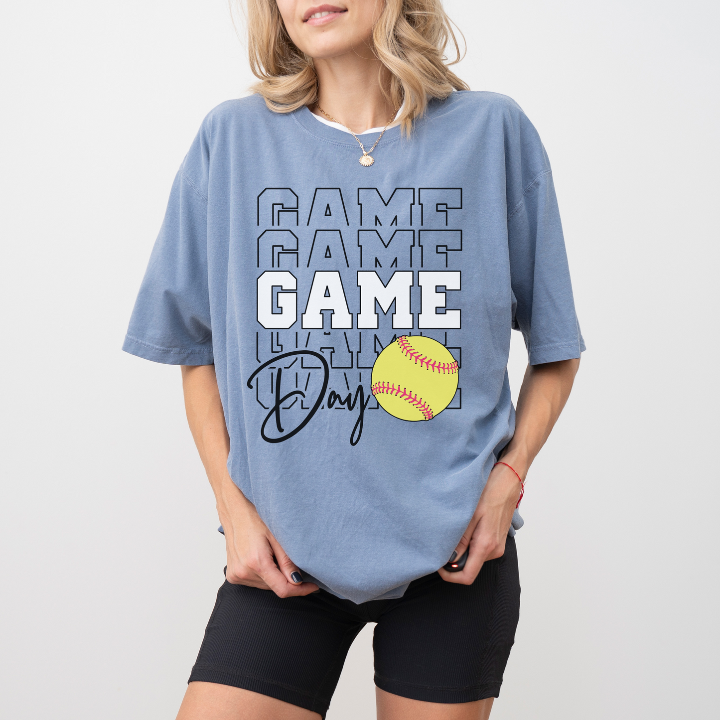 Softball Game Day T-Shirt Comfort Colors – Cute Bold Varsity Design, Athletic Tee for Moms, Coaches, Fans