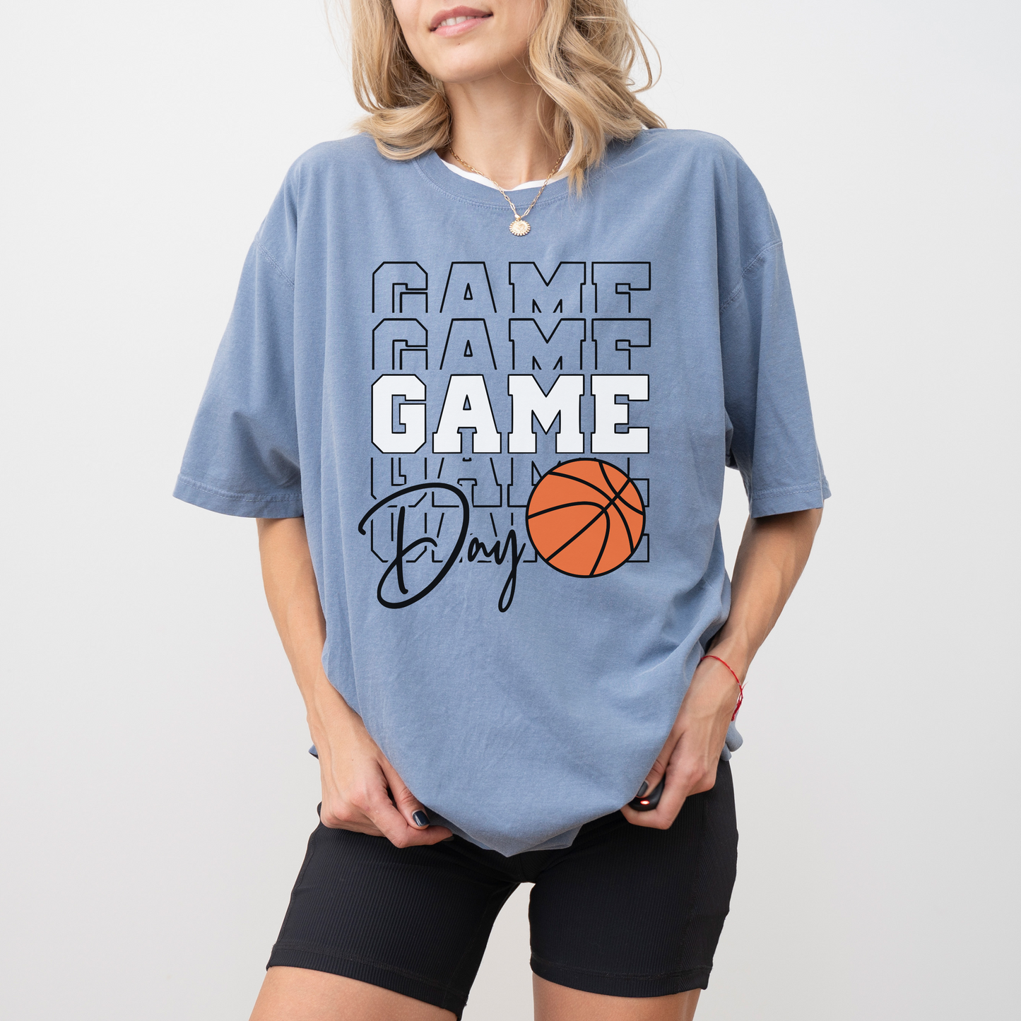 Basketball Game Day Shirt – Comfort Colors Graphic Tee for Basketball Moms & Fans