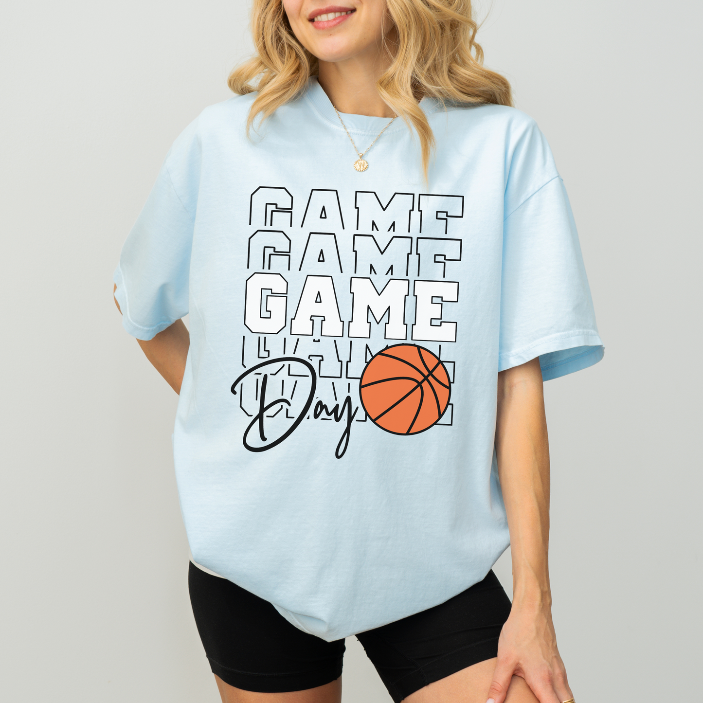 Basketball Game Day Shirt – Comfort Colors Graphic Tee for Basketball Moms & Fans