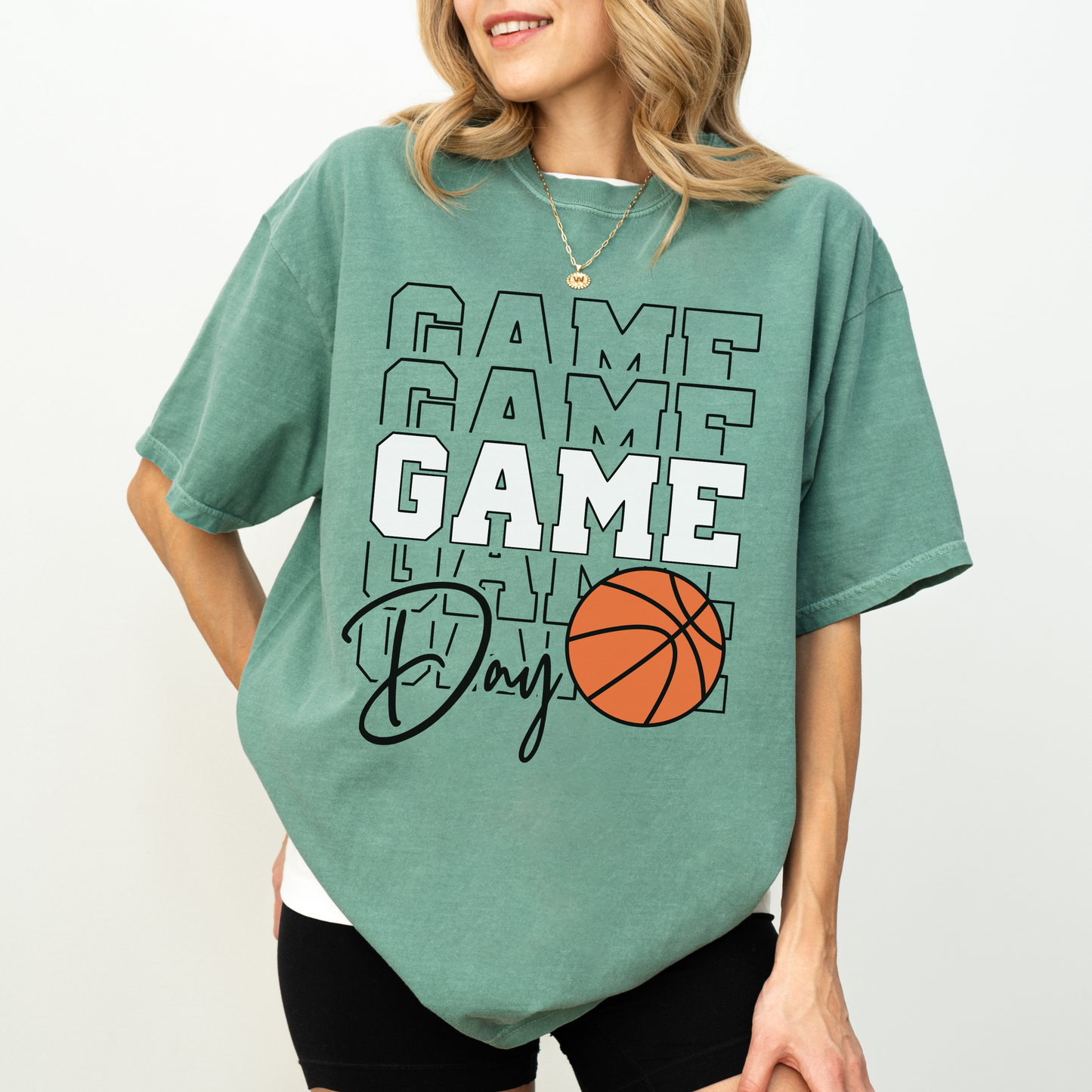Basketball Game Day Shirt – Comfort Colors Graphic Tee for Basketball Moms & Fans