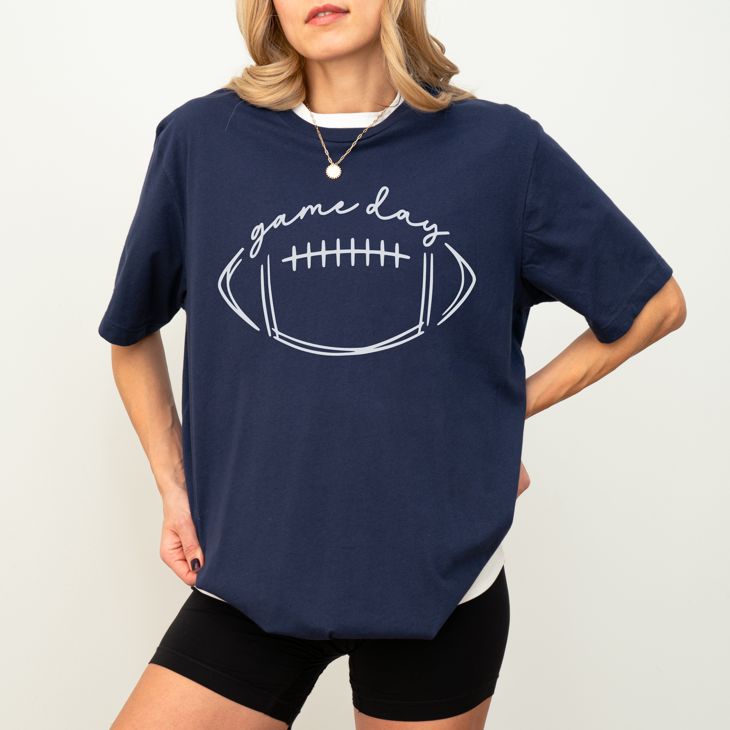 Game Day Football Shirt – Fall Sports Graphic Tee for Women, Football Mom T-Shirt, Sideline Tailgate Outfit
