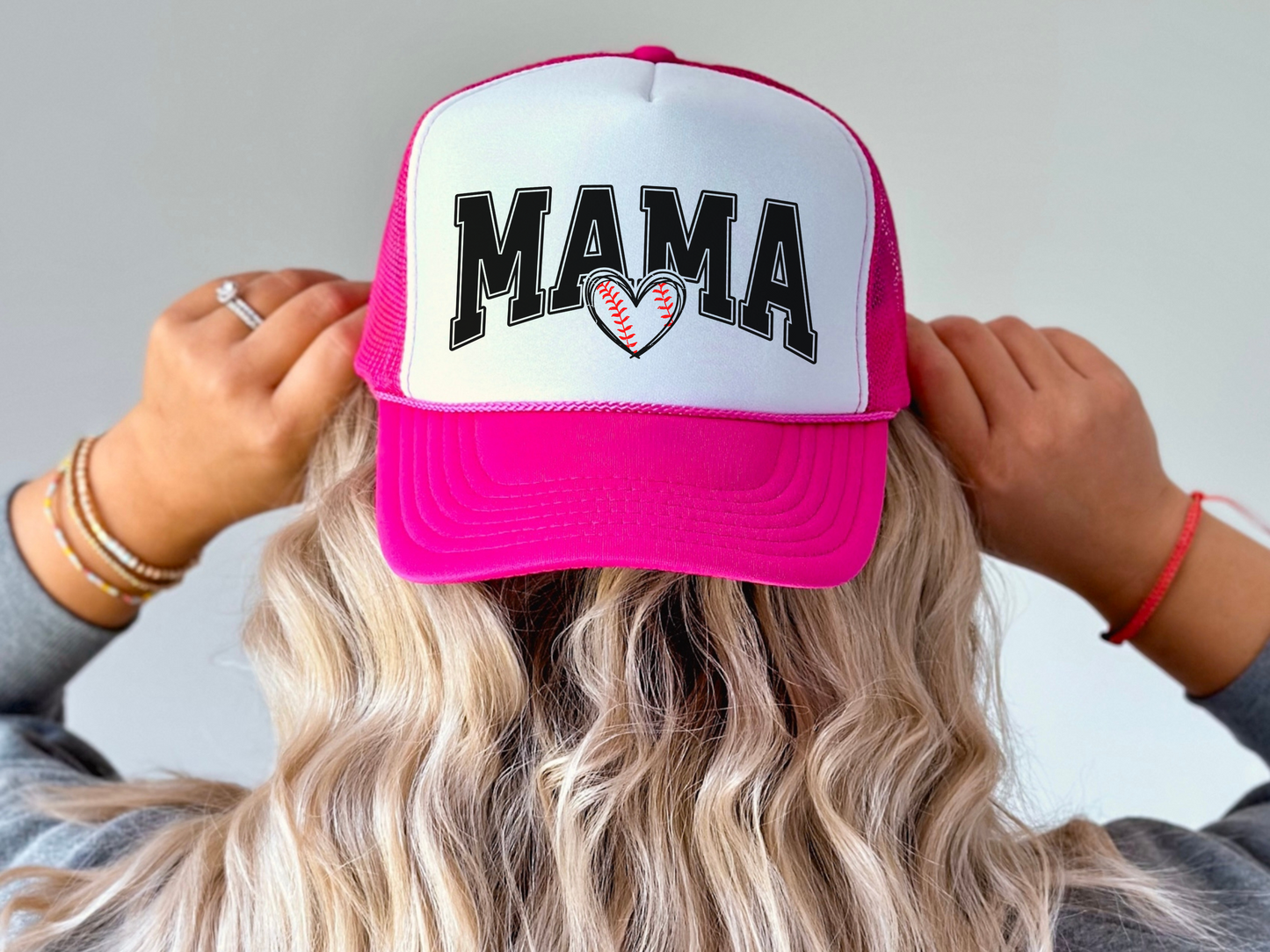 Baseball Mom Trucker Hat – Cute Game Day Cap for Sports Moms