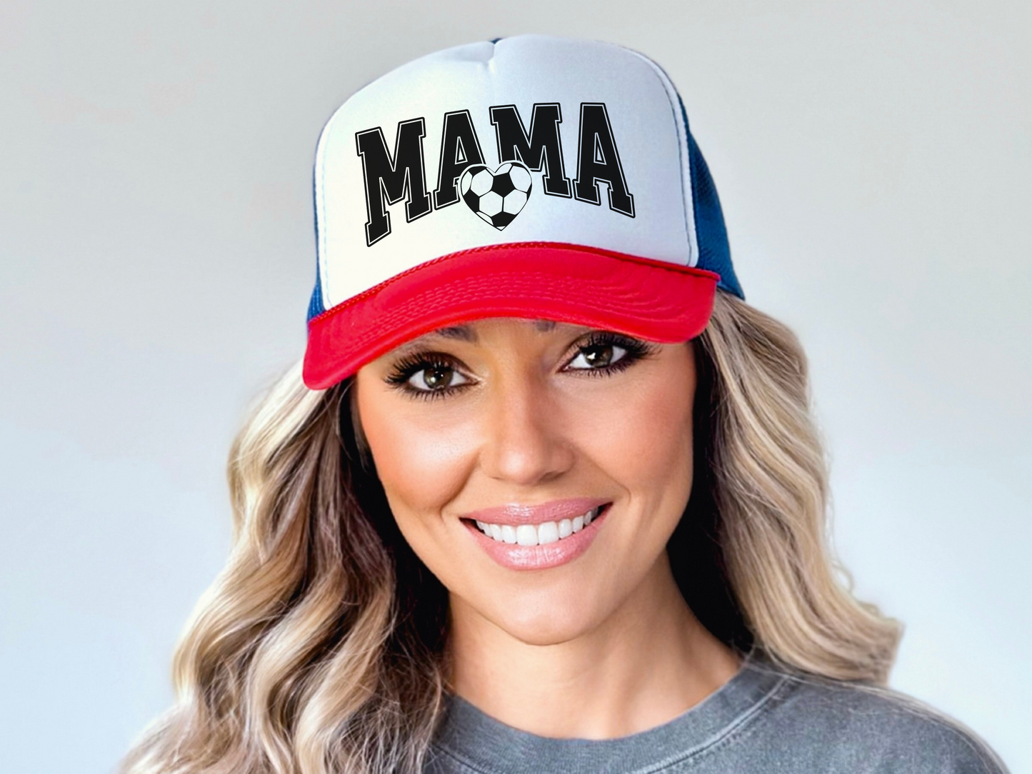 Soccer Mom Trucker Hat – Cute Mama Heart Hat for Game Day
