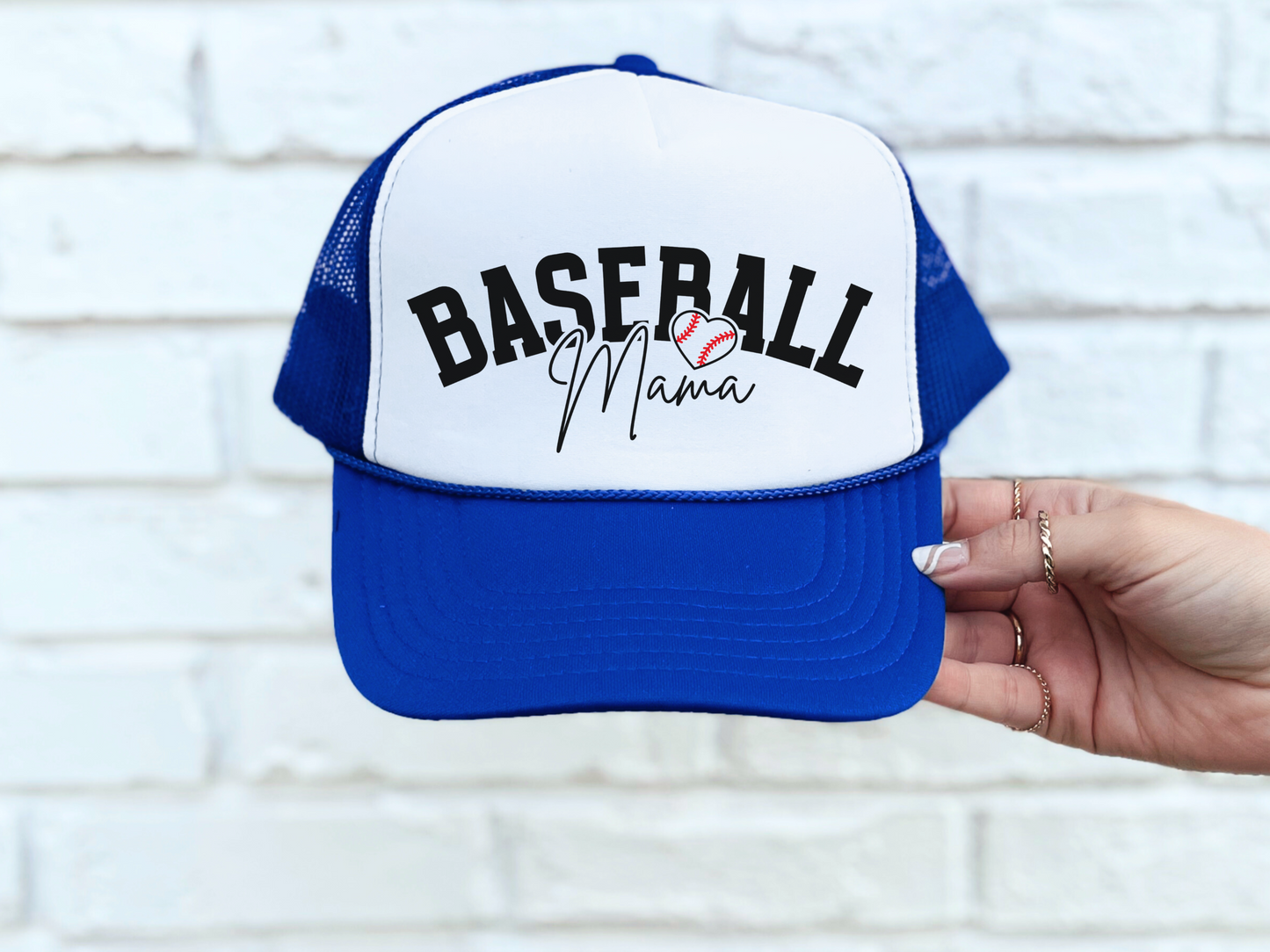 Baseball Mom Trucker Hat – Cute Mama Baseball Cap for Game Day