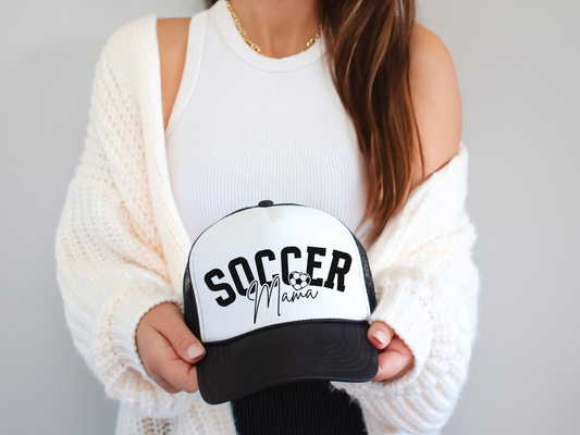 Soccer Mom Trucker Hat – Cute Mama Mesh Cap with Soccer Icon