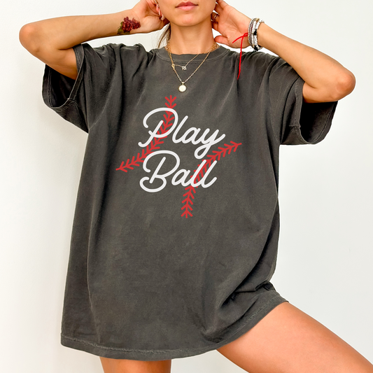 Play Ball Baseball Shirt – Comfort Colors Game Day Tee