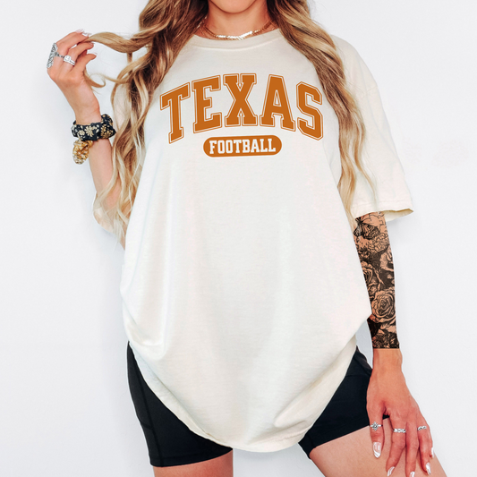 Comfort Colors Texas Football Shirt – Game Day Graphic Tee