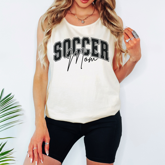 Comfort Colors Soccer Mom Tank – Game Day Athletic Graphic Top