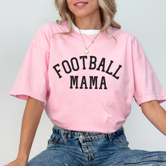 Football Mama T-Shirt Comfort Colors | Vintage Game Day Tee for Moms | Custom Fall Football Shirt | Proud Sports Mom Outfit
