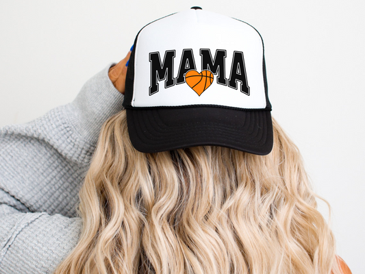 Basketball Mom Trucker Hat – Cute Mama Mesh Cap for Game Day