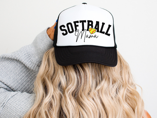 Softball Mom Trucker Hat – Stylish Mama Mesh Cap for Game Day