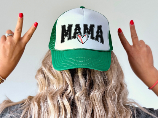 Baseball Mom Trucker Hat – Cute Game Day Cap for Sports Moms