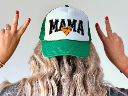 Basketball Mom Trucker Hat – Cute Mama Mesh Cap for Game Day
