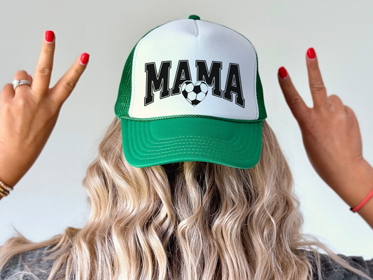 Soccer Mom Trucker Hat – Cute Mama Heart Hat for Game Day