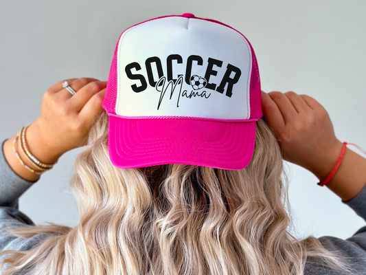 Soccer Mom Trucker Hat – Cute Mama Mesh Cap with Soccer Icon