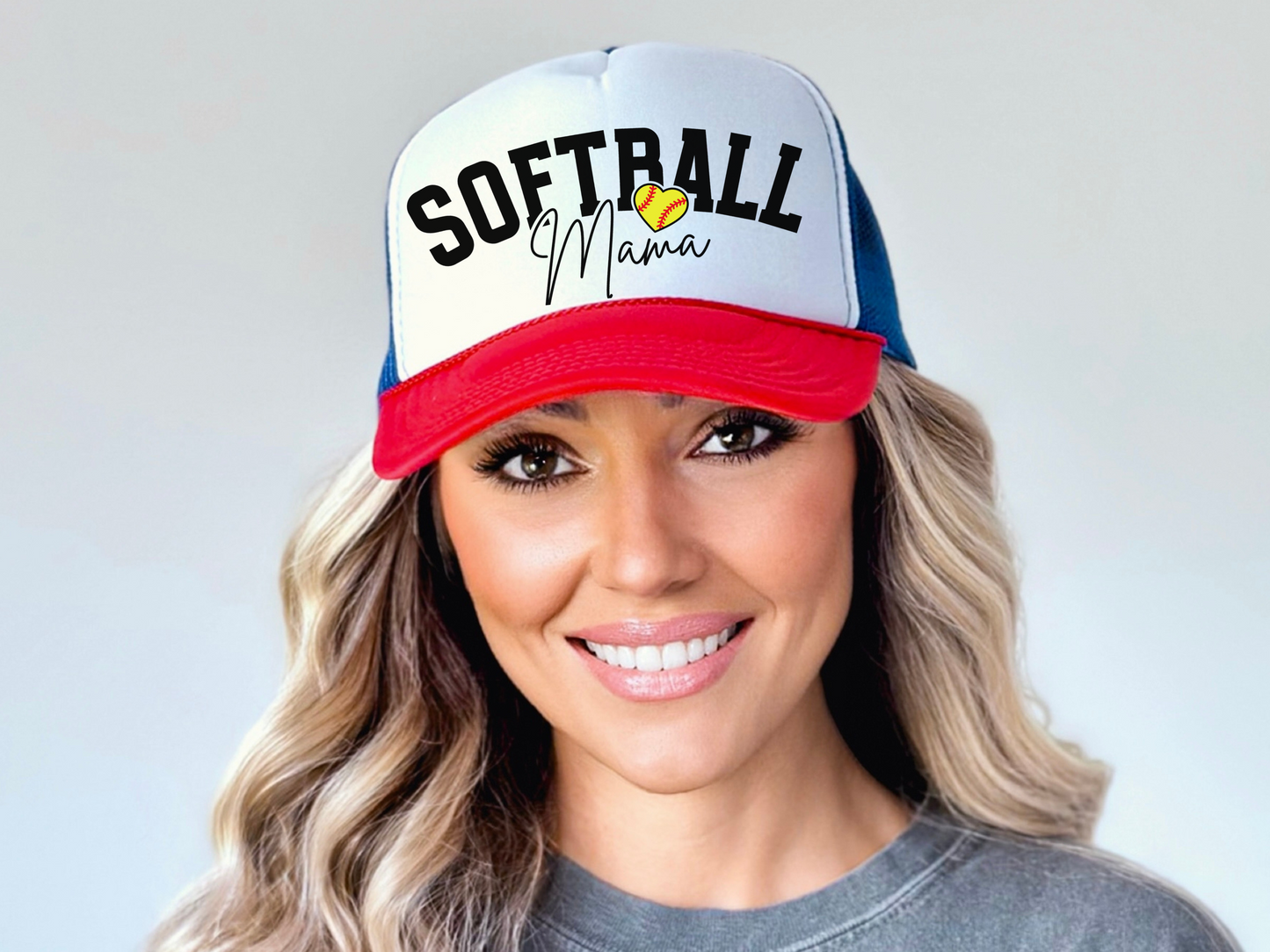 Softball Mom Trucker Hat – Stylish Mama Mesh Cap for Game Day