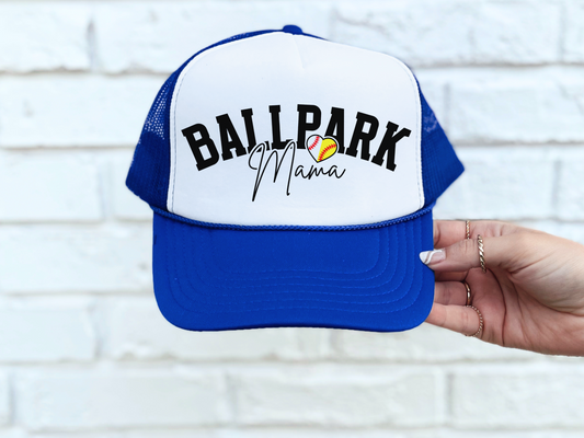 Baseball and Softball Mom Trucker Hat – Cute Mama Mesh Cap with Heart Design