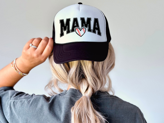 Baseball Mom Trucker Hat – Cute Game Day Cap for Sports Moms